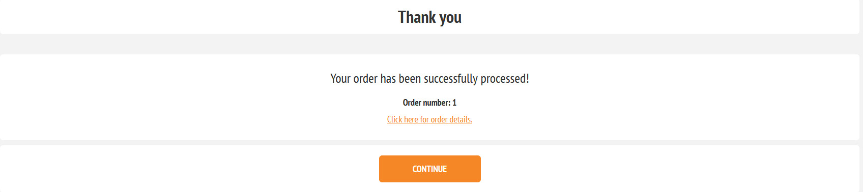 nopCommerce order confirmation